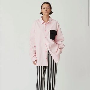 Blanca Studio “George” color block oversized shirt/jacket. OS